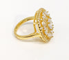 Plated Elegant Stone Ring