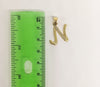 Plated Letter "N" Pendant