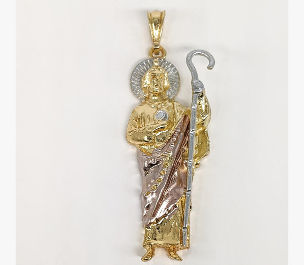 Plated Multicolor Saint Jude Thaddaeus Pendant