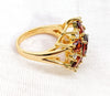 Plated Elegant Stone Ring