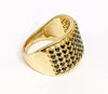 Plated Elegant Stone Ring