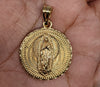 Plated Virgin Mary Medallion Pendant