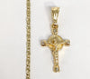 Plated Dainty Cross 2mm Star Chain Necklace