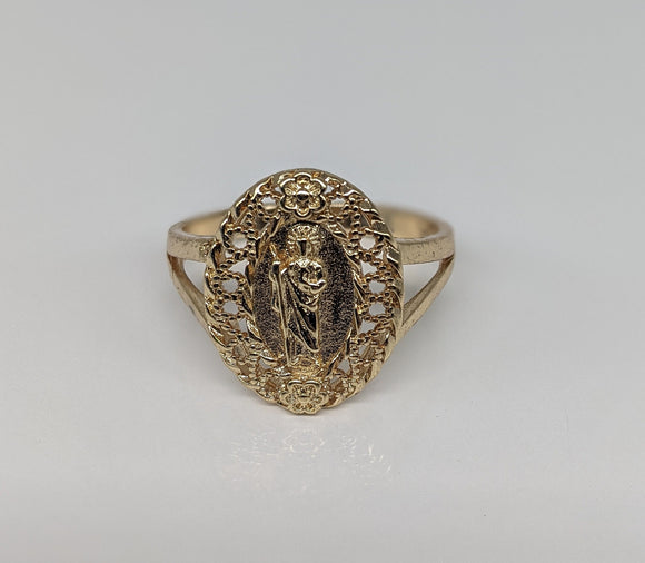 Plated Saint Jude Ring