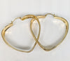 Plated Heart Hoop Earring MEDIUM