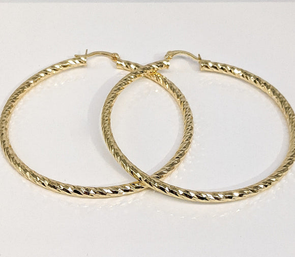 Plated MEDIUM Hoop Earring