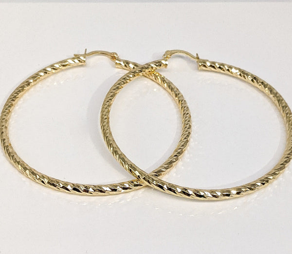 Plated MEDIUM Hoop Earring