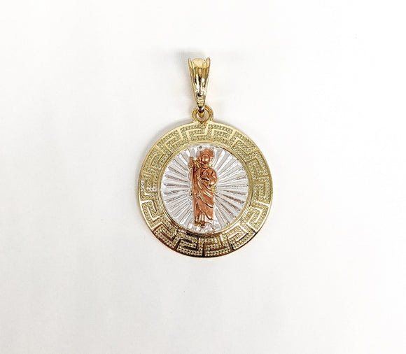 Tri-Plated Saint Jude Pendant