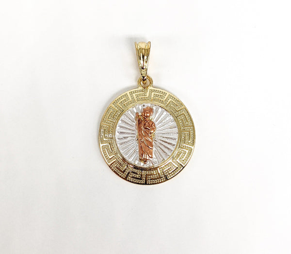 Tri-Plated Saint Jude Pendant