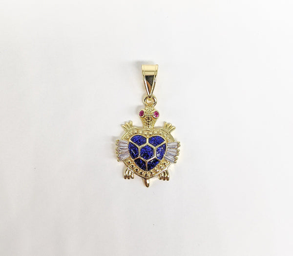 Plated Turtle Pendant*