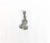 Rhodium Plated Praying Hand Pendant