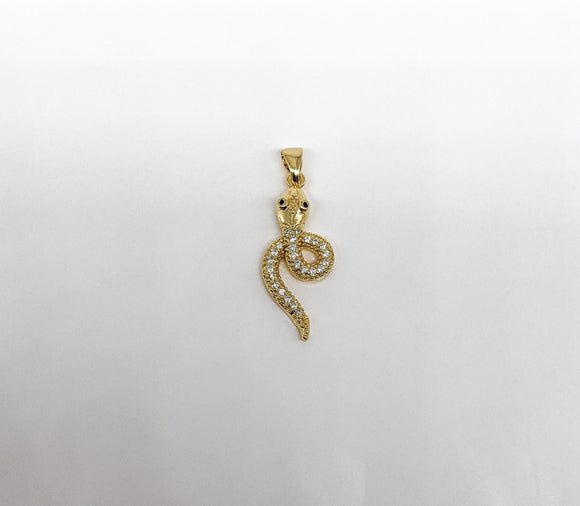 Plated Snake Pendant