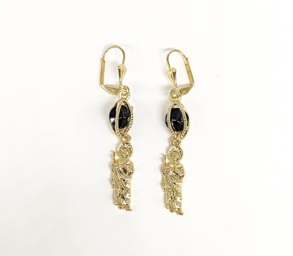 Plated Saint Jude Earring