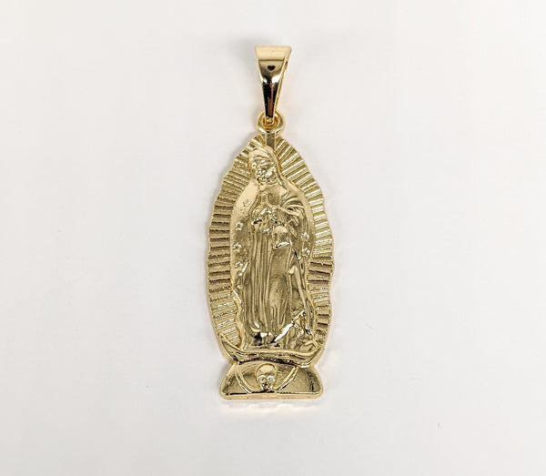 Plated Virgin Mary Pendant