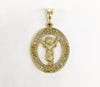 Plated Halo Divine Child Pendant*