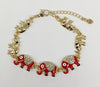 Plated Red Elephant Bracelet