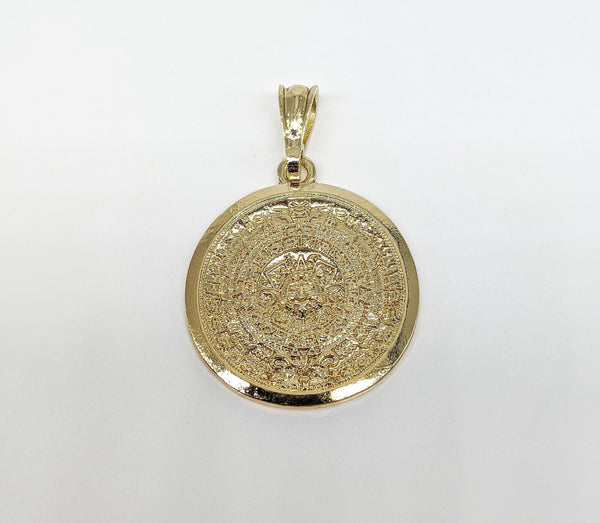 Plated Azted Calendar Pendant