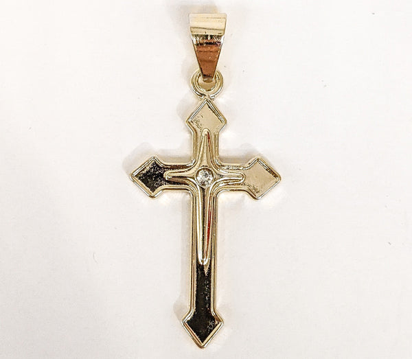 Plated Cross Pendant