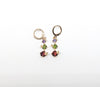 Plated Multi Color Stone Earring