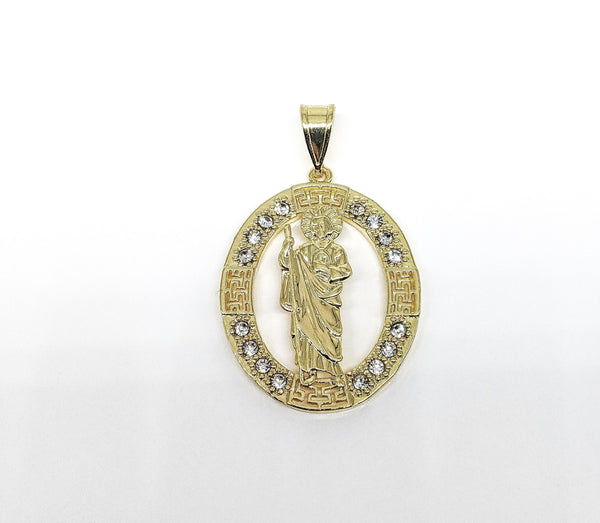 Plated Saint Jude Pendant