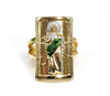 Plated Saint Jude Adjustable Ring