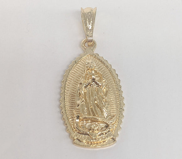 Plated Virgin Mary Pendant