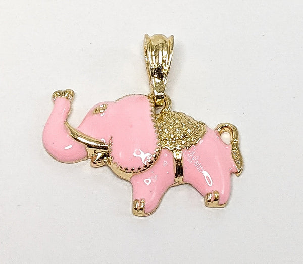 Plated Elephant Pendant