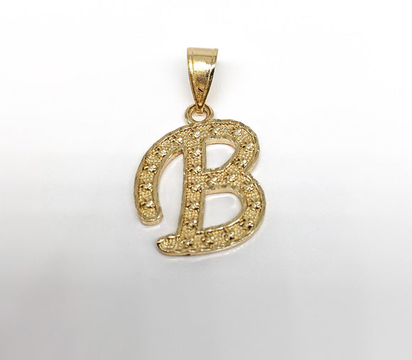 Plated Letter Pendant