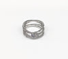 Rhodium Plated Rings Set