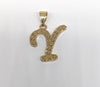 Plated Letter Pendant