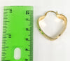 Plated Heart Hoop Earring SMALL*