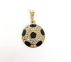 Plated Soccer Ball Pendant