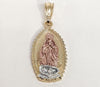 Plated Tri-Gold Virgin Mary Pendant