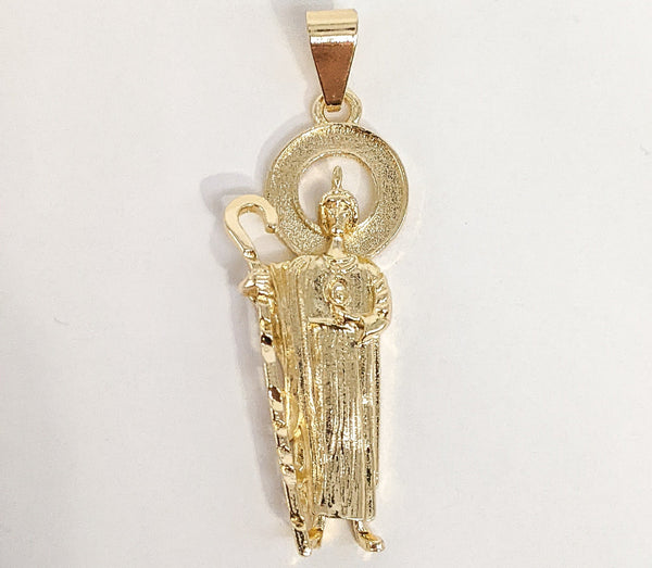 Plated Saint Jude Thaddaeus Pendant