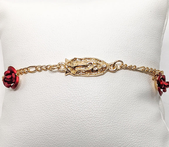 Plated Virgin Mary Bracelet