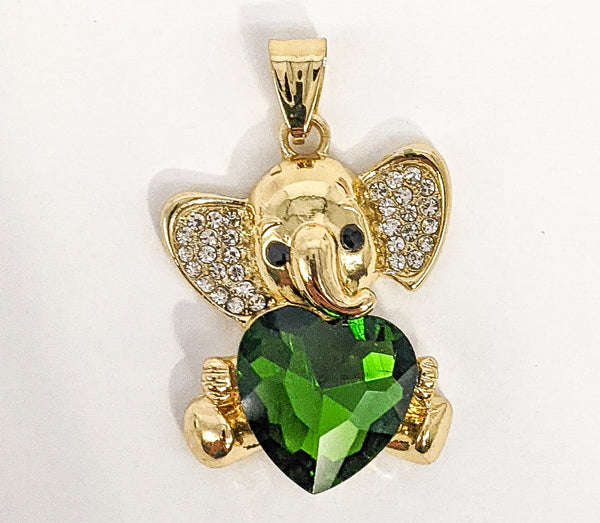 Plated Elephant Pendant