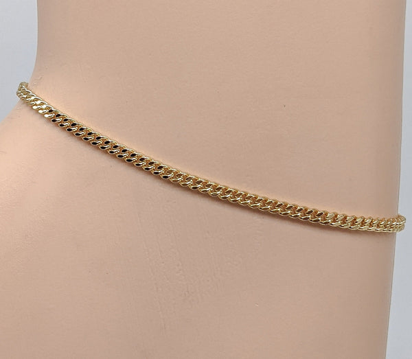 Plus Size Plated Chain Anklet