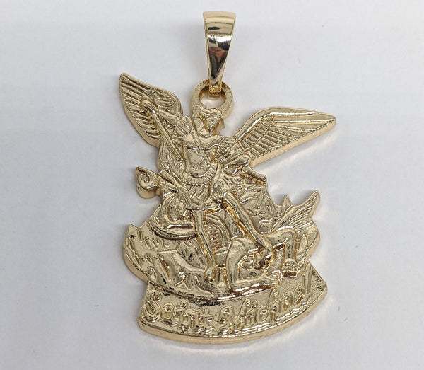 Plated Archangel Saint Michael Pendant*