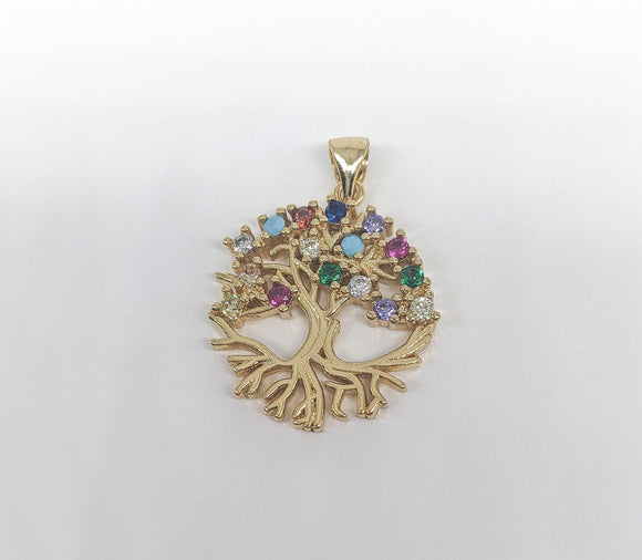 Plated Tree of Life Pendant