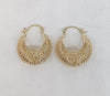 Plated Basket Earring