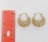 Plated Basket Earring