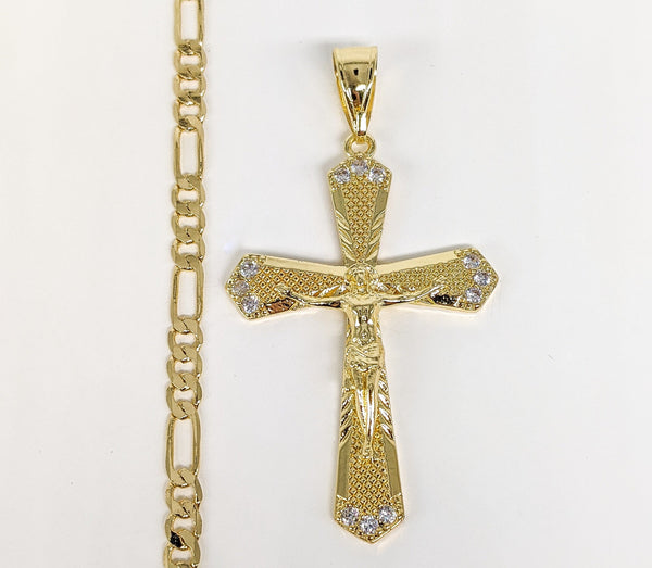 Plated Cross Pendant and Chain Set*