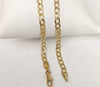 14K Gold Plated Diamond Cuban Link Chain