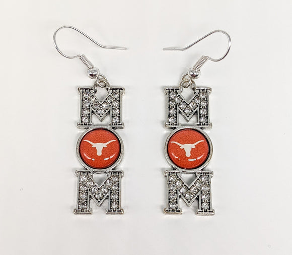 Texas Longhorns Mom Earrings