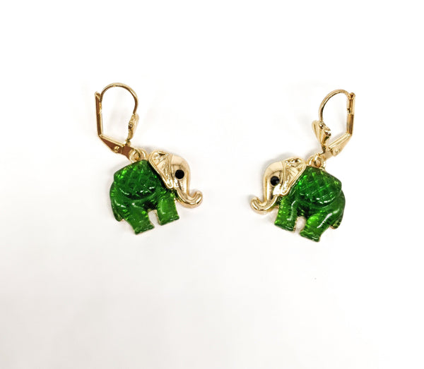 Plated Elephant Earring