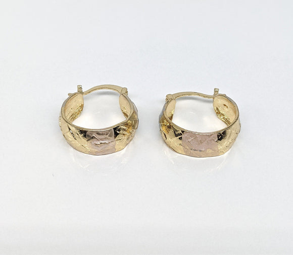 Plated Tri-Color Earring