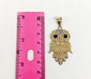 Plated Owl Pendant and Chain Set