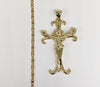 Plated Cross Pendant and Chain Set