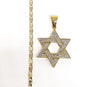 Plated Star of David Pendant and Chain Set