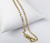 Plated Dainty Cross Cuban Link 18" Chain Necklace